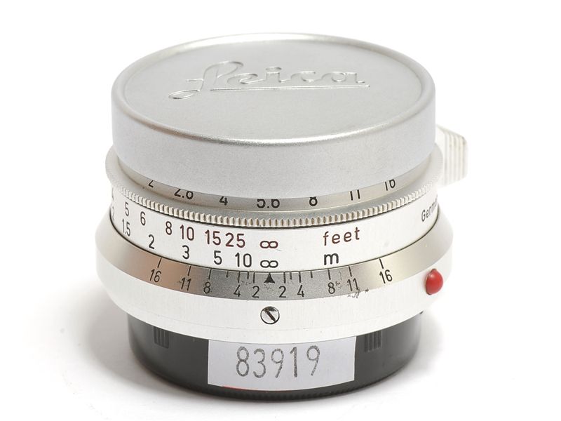 Leica Leitz Summicron 35mm F/2 Lens First Version 8 Elements Ger Leica Leitz Summicron 35mm F/2 Lens First Version 8 Elements Ger
