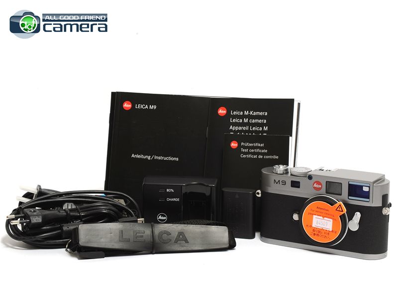 Leica M9 Digital Rangefinder Camera Steel Grey Shutter Count 259 Leica M9 Digital Rangefinder Camera Steel Grey Shutter Count 259
