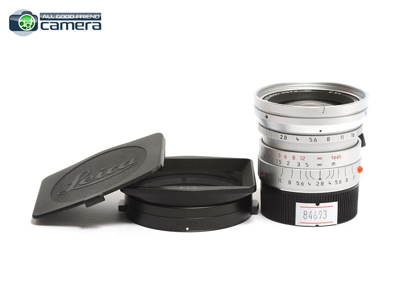 Leica Elmarit-M 24mm F/2.8 ASPH. E55 Lens in Silver Leica Elmarit-M 24mm F/2.8 ASPH. E55 Lens in Silver