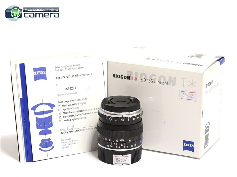 Carl Zeiss Biogon 35mm F/2 ZM T* Lens Leica M Mount Carl Zeiss Biogon 35mm F/2 ZM T* Lens Leica M Mount