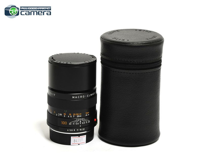 Leica Macro-Elmar-R 100mm F/4 Lens 3-Cam Germany Leica Macro-Elmar-R 100mm F/4 Lens 3-Cam Germany