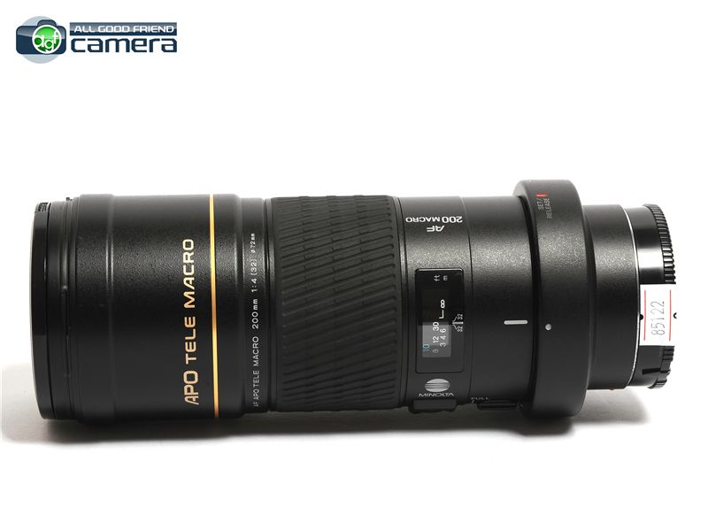 Minolta AF 200mm F/4 APO G Macro Lens Sony Alpha Minolta AF 200mm F/4 APO G Macro Lens Sony Alpha