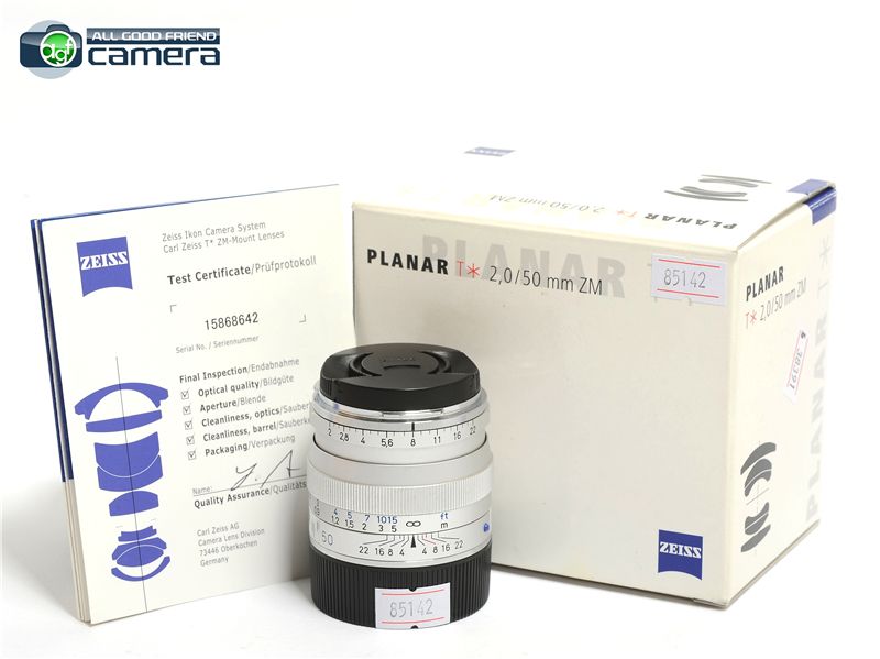 Carl Zeiss Planar 50mm F/2 T* ZM Lens Leica M Mount Carl Zeiss Planar 50mm F/2 T* ZM Lens Leica M Mount