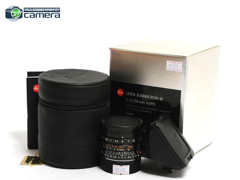 Leica Summicron-M 28mm F/2 ASPH. 6Bit E46 Lens Black 11604 Leica Summicron-M 28mm F/2 ASPH. 6Bit E46 Lens Black 11604