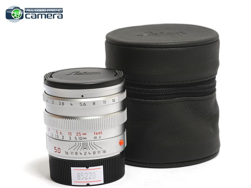 Leica Summilux-M 50mm F/1.4 E46 Lens Silver/Chrome Pre-ASPH. Leica Summilux-M 50mm F/1.4 E46 Lens Silver/Chrome Pre-ASPH.