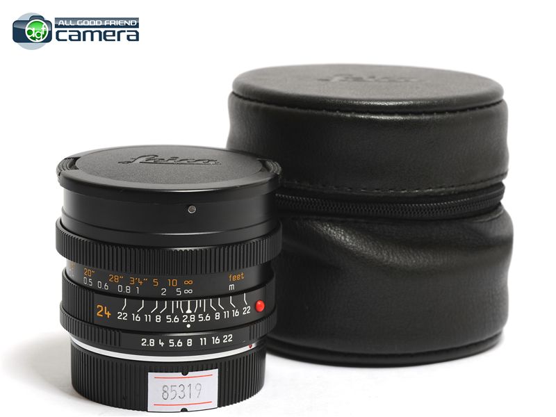 Leica Elmarit-R 24mm F/2.8 E60 Lens Germany Late Serial No. 365x Leica Elmarit-R 24mm F/2.8 E60 Lens Germany Late Serial No. 365x