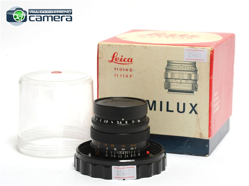Leica Summilux-M 50mm F/1.4 Lens Black Ver.2 Late Serial No. 348 Leica Summilux-M 50mm F/1.4 Lens Black Ver.2 Late Serial No. 348