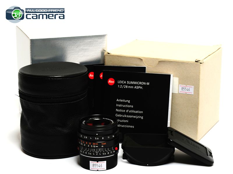Leica Summicron-M 28mm F/2 ASPH. Lens 6Bit Black 11604 Leica Summicron-M 28mm F/2 ASPH. Lens 6Bit Black 11604