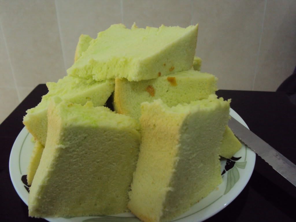 Pandan Chiffon Cake maybe?