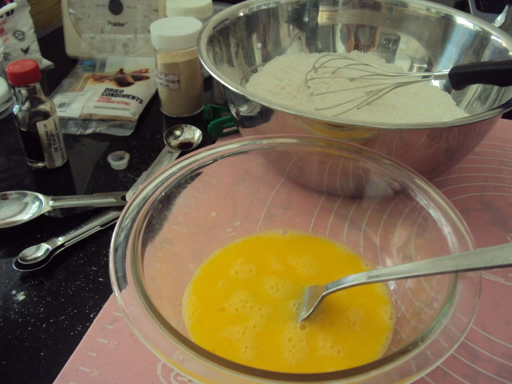 Eggs and Dry Ingredients