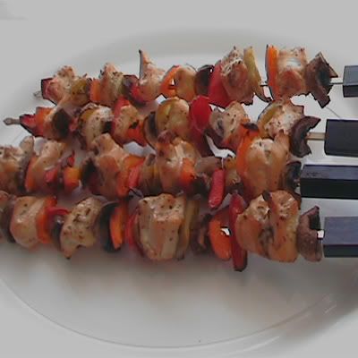 brochetas de pollo