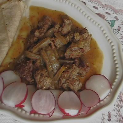 carne de res en salsa verde