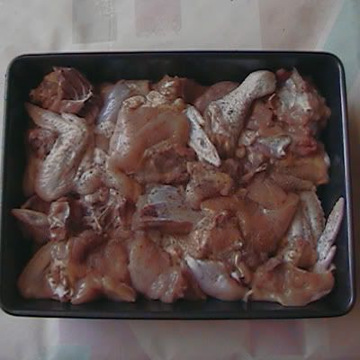 pollo con vegetales al horno