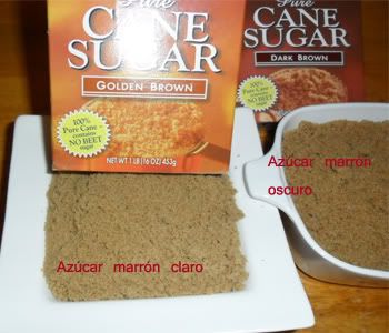 brown and golden sugar