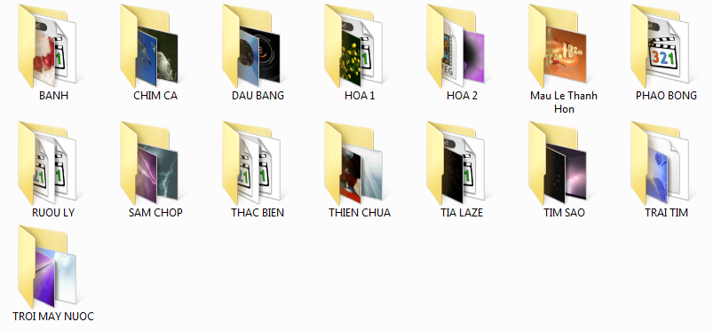 hệu ứng làm phim cho core video studio