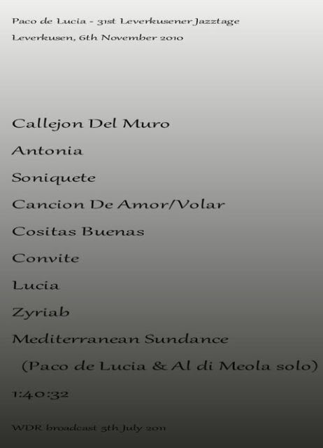 PL2 - Paco de Lucia - 31st Leverkusener Jazztage (2011) [DVD5]