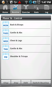 Routine List