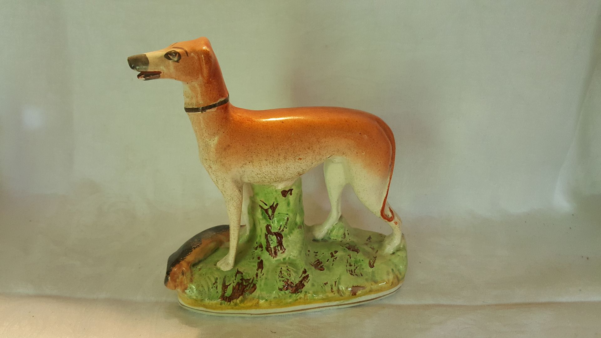 Staffordshire vintage Victorian antique pair of greyhound dog figurine ornaments eBay