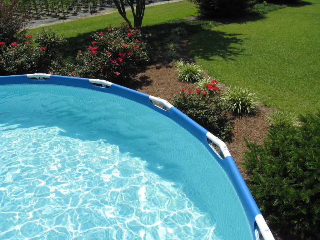 Landscaping Around Base Of Intex Ultra Frame Pools