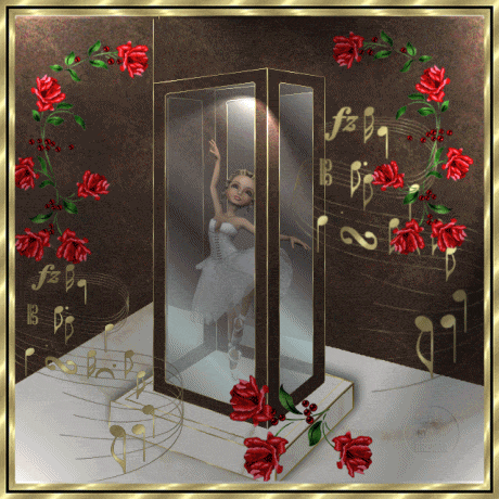 danser,vitrine,rozen,