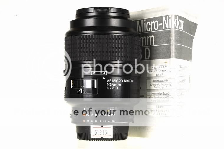 Nikon AF Micro Nikkor 105mm F/2.8 D Lens  
