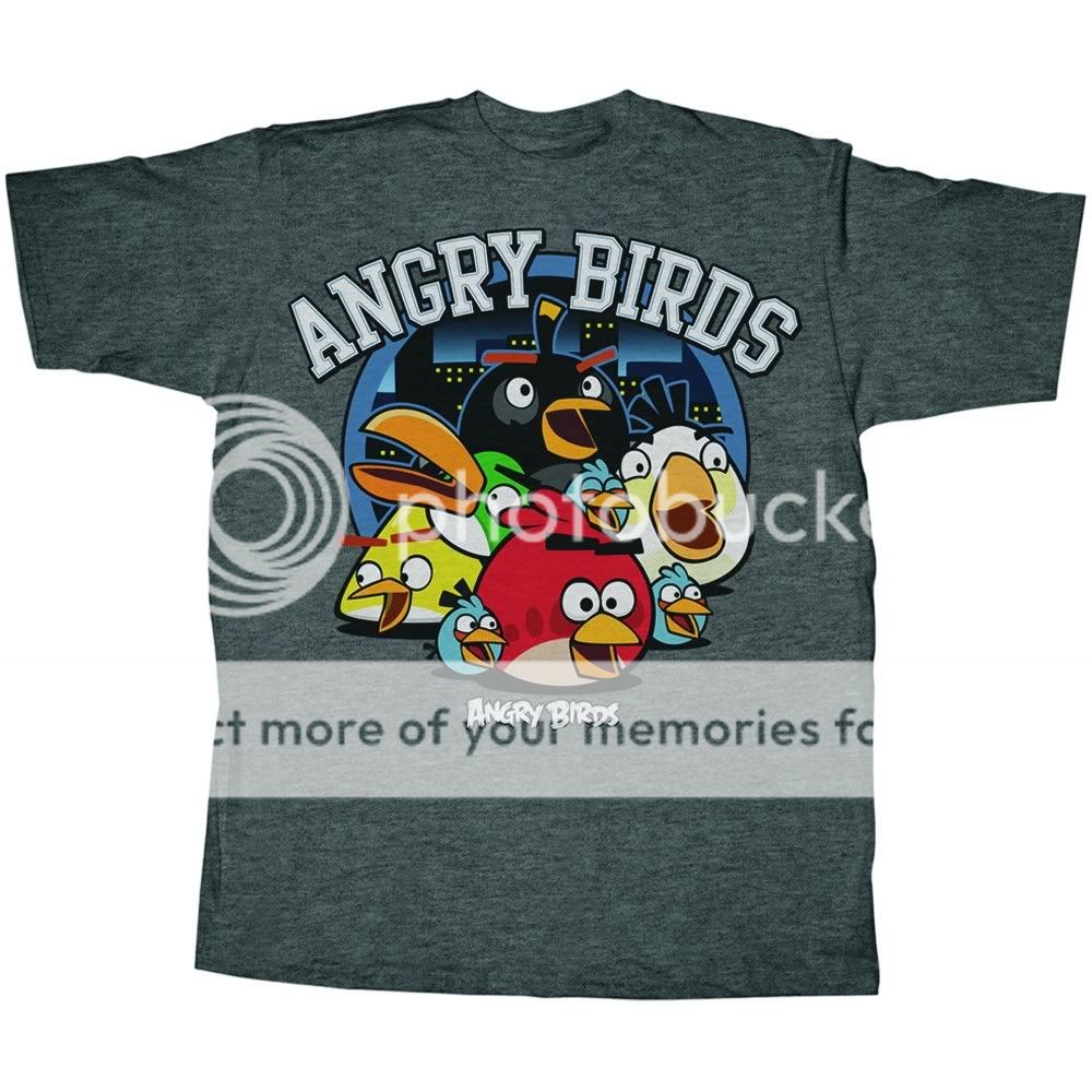 Angry Birds T Shirt Licensed Happy Birds Adult  