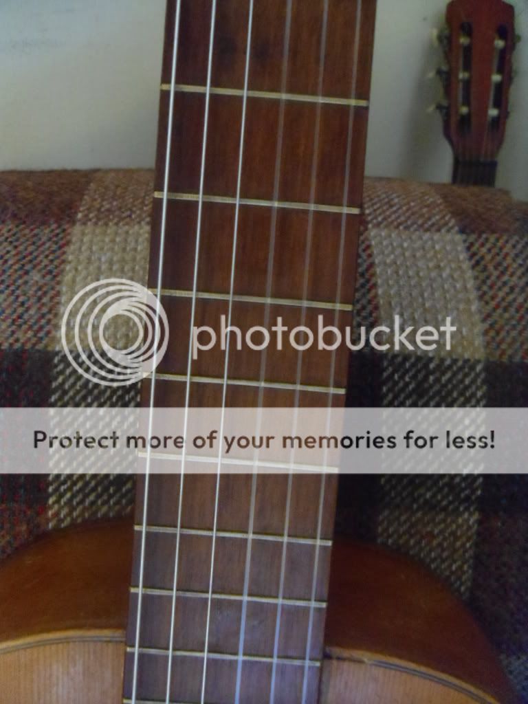 1950S jose mas y mas half size flamenco guitar. superb sound.  