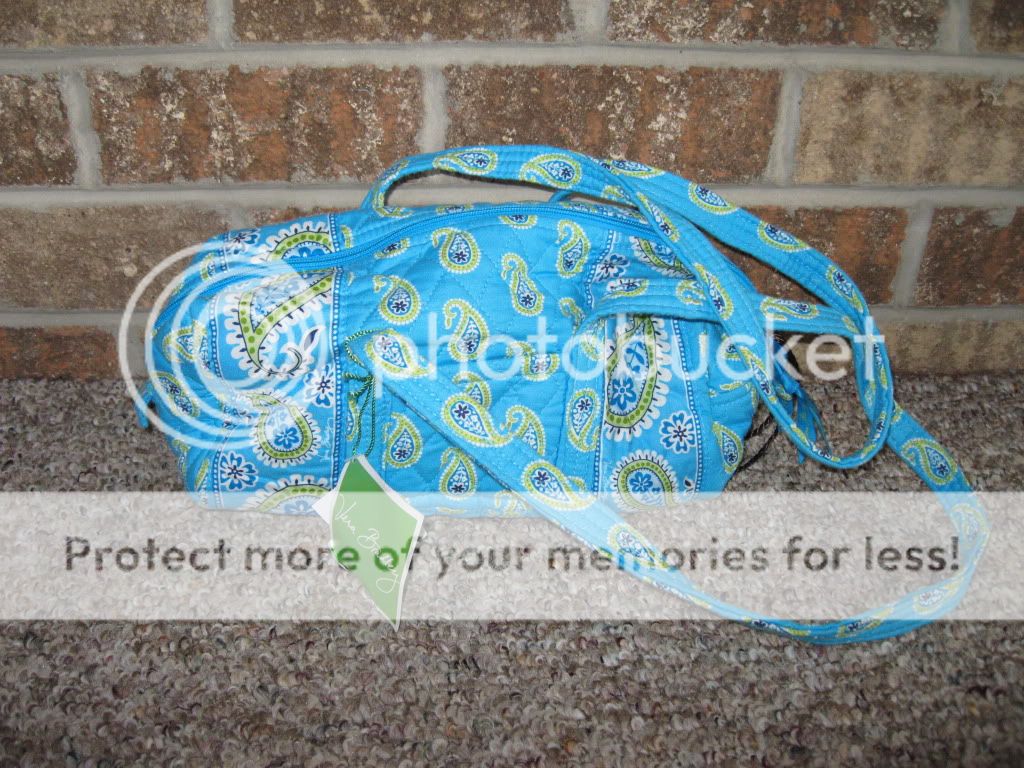 Vera Bradley Bermuda Blue Handbag   Brand New with tags 647350100457 