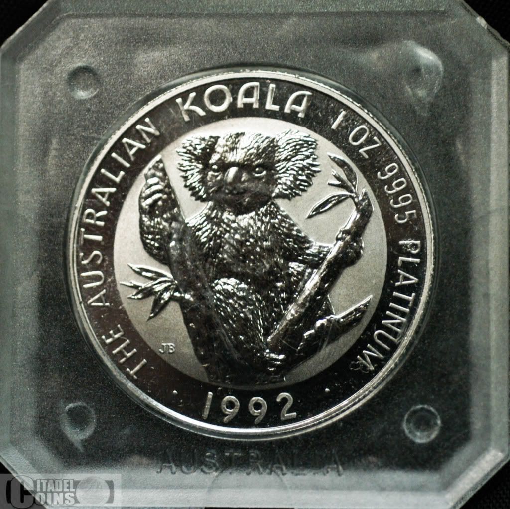 1992 Australia $100 Platinum Koala   1 oz. .9995  