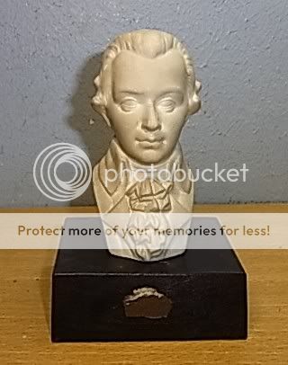 Vintage German Porcelain Mozart Bust #D  